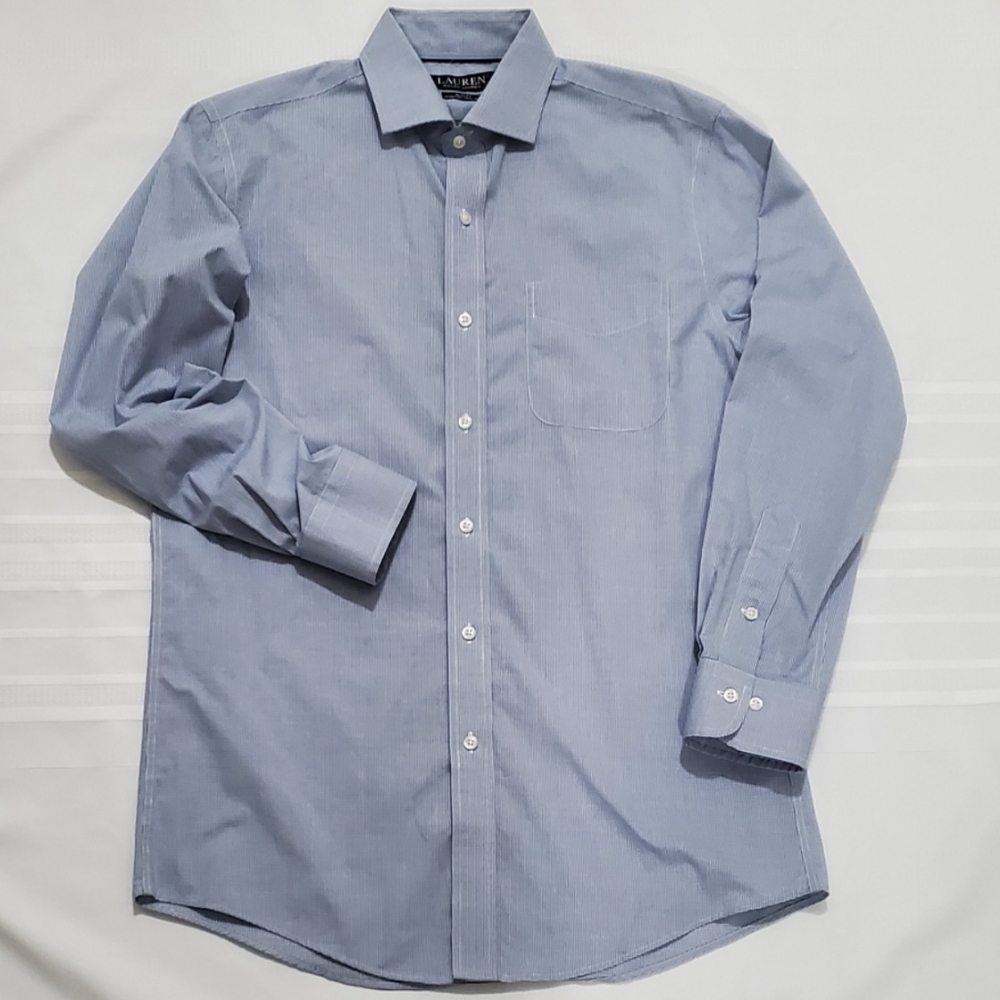 NWOT LAUREN Ralph Lauren Mens Slim Fit Long Sleeve Dress Shirt
